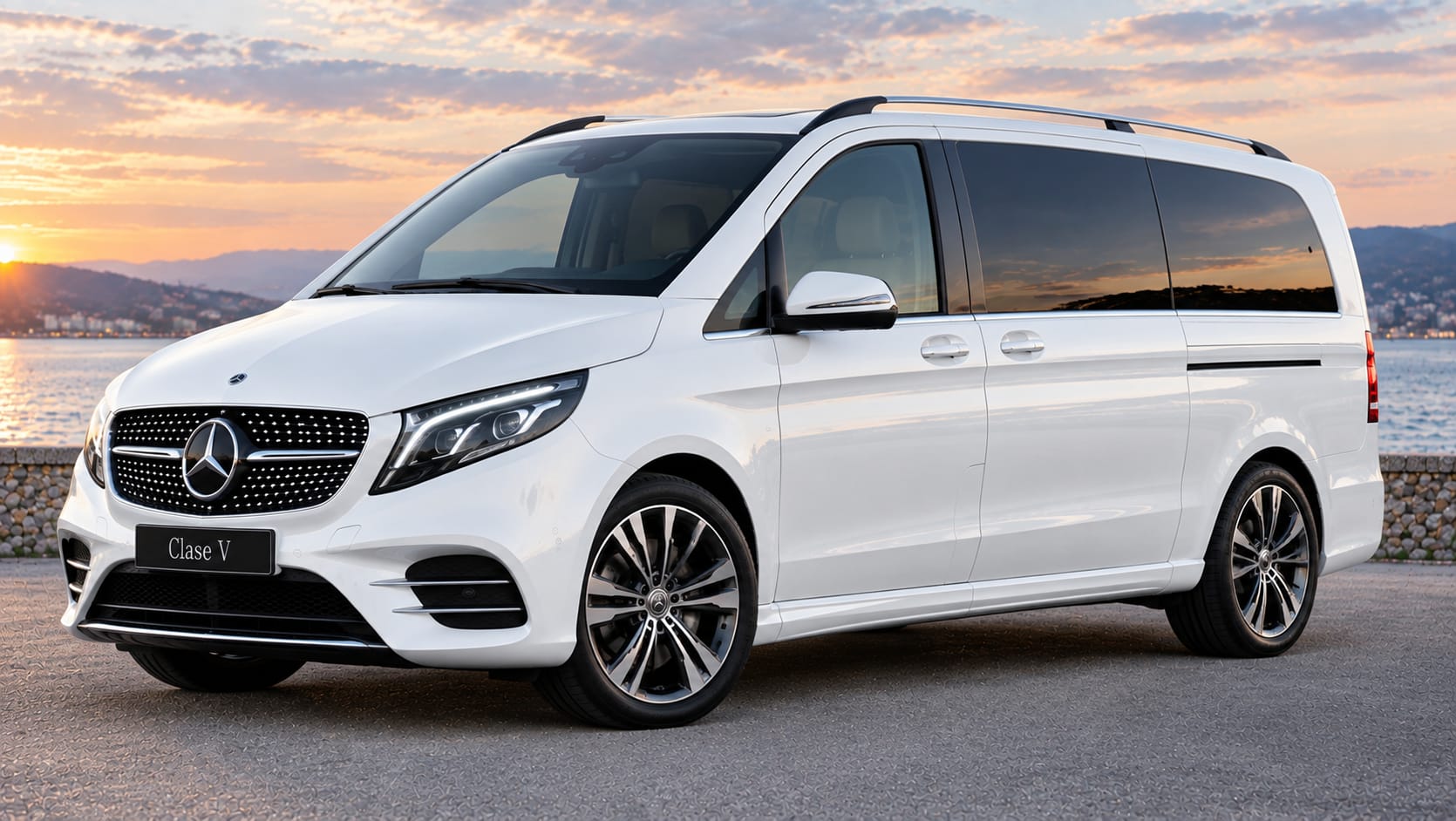 Mercedes Clase V blanco para bodas y eventos