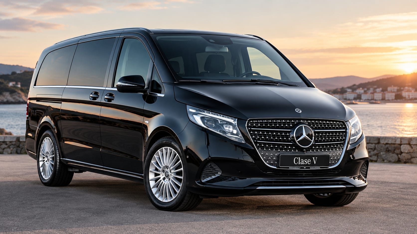 Mercedes Clase V negro para bodas y eventos